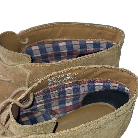 White Mountain Womens Chestnut Suede Kahlua Lace Up Wedge Bootie Shoes Size 8.5 - Picture 7 of 9